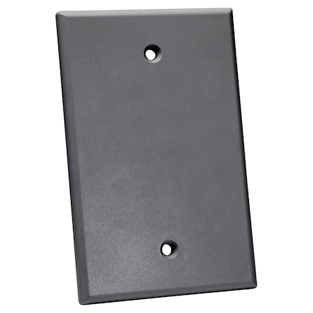 Quest Technology International Oversized Keystone Wall Plate, Single-Gang - Blank, Gray NFP-5000
